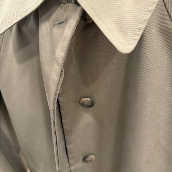 & Other Stories Stockholm Atelier Khaki Olive Green Trench Coat Womens Medium - Picture 3 of 16